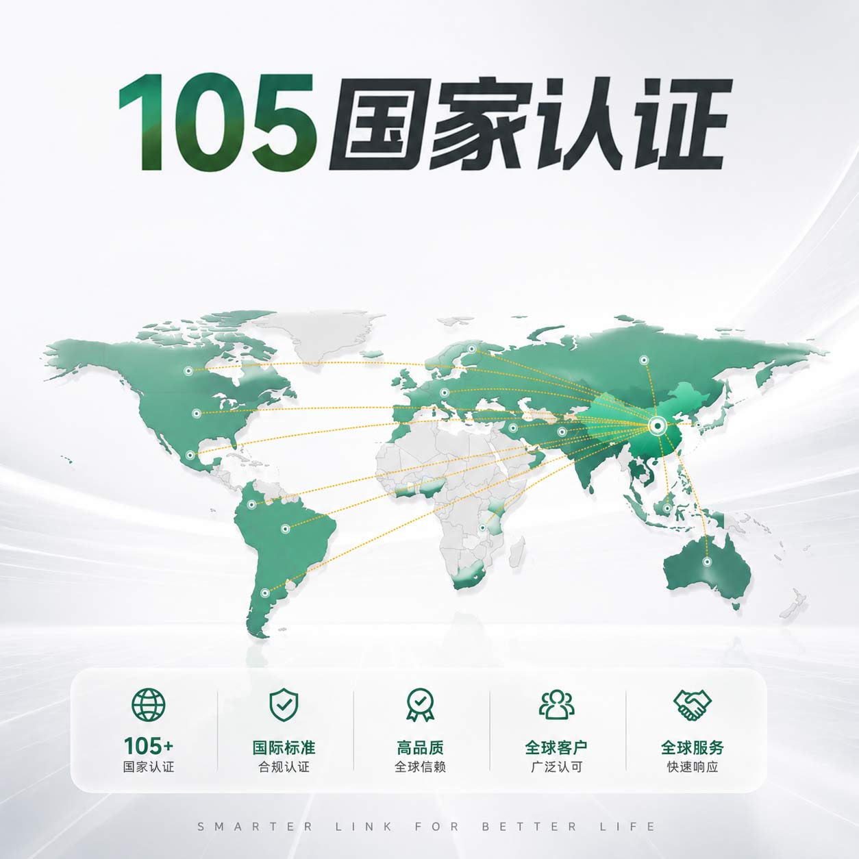 市場占有率達60%，業務遍及全球105個國家